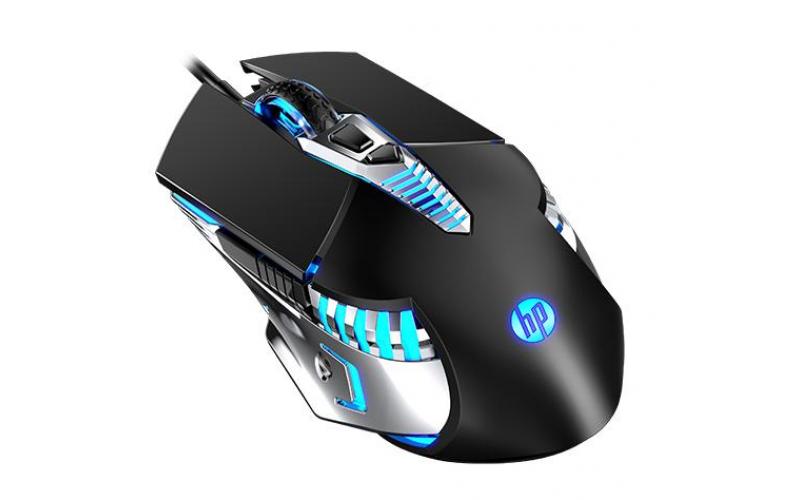 HP Gaming Mouse ( 7-Button // 800-2400DPI // Ergonomic Design // Silent Clicking // Durable Metal Base ) [ G160 ]